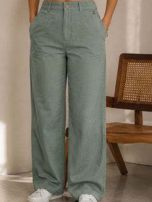 Linen Trousers – Green